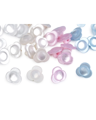 Gombík kvet perleťový veľkosť 22" - 20 ks | Mimib