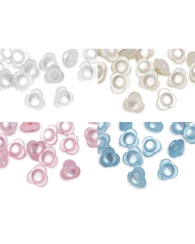 Gombík kvet perleťový veľkosť 22" - 20 ks | Mimib