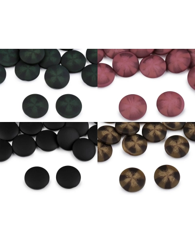 Gombík kabátový, sakový - zamatový efekt veľkosť 34 ", 40", 48" - 25 ks | Mimib