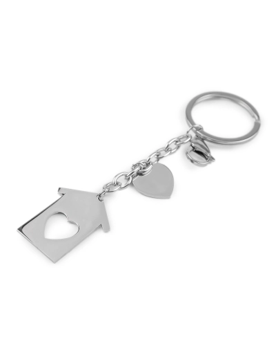 Prívesok na kľúče / kabelku z nerezovej ocele - 1 ks | Mimib