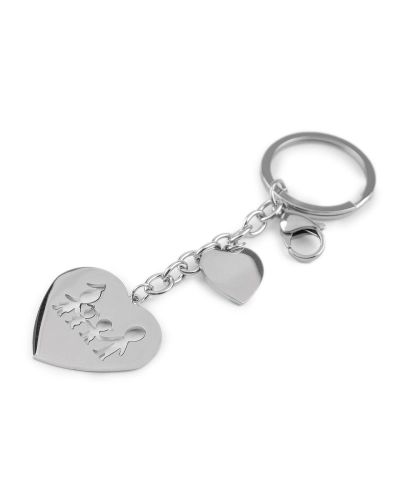 Prívesok na kľúče / kabelku z nerezovej ocele - 1 ks | Mimib