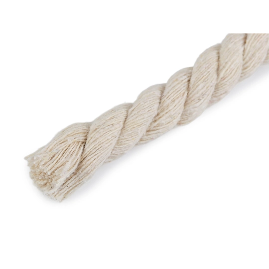 Bavlnená šnúra krútená Ø12 mm, návin 29 m, macrame - 29 m | Mimib