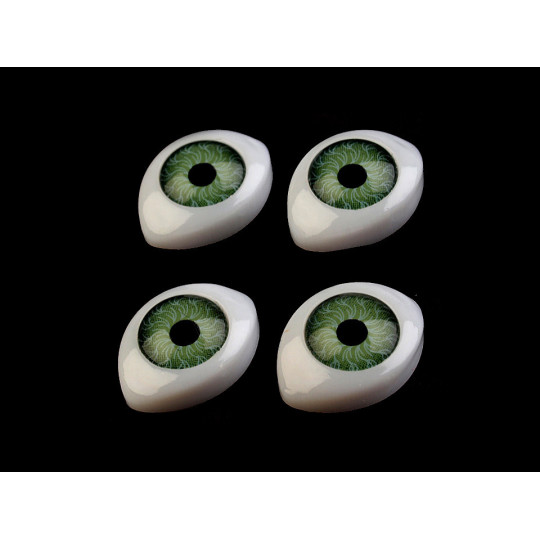 Oči nalepovacie 12x17mm výška 6mm | Mimib