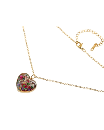 Náhrdelník z nerezovej ocele srdce - 1 ks | Mimib