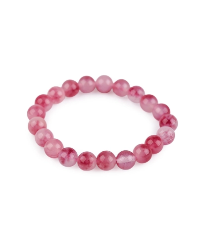 Náramok z minerálnych, syntetických a sklenených korálikov - 1 ks | Mimib