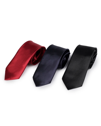 Saténová kravata s klipom detská, bez viazania - 1 ks | Mimib