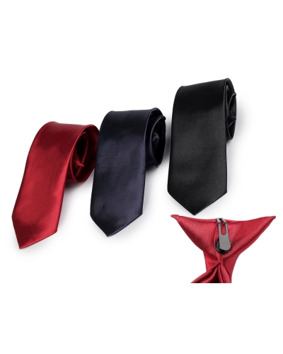 Saténová kravata s klipom detská, bez viazania - 1 ks | Mimib