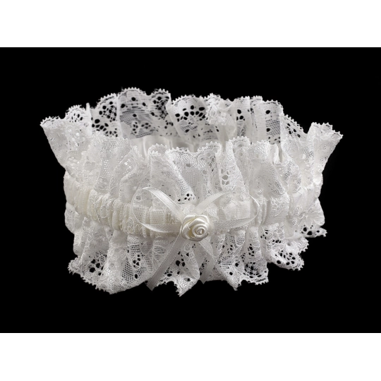 Svadobný podväzok čipkový - 1 ks | Mimib