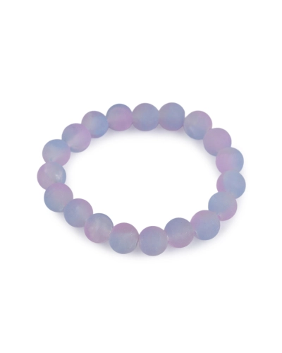 Náramok pružný zo sklenených korálikov s ľadovým efektom - 1 ks | Mimib