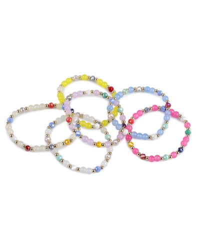 Náramok pružný zo sklenených korálikov - 1 ks | Mimib