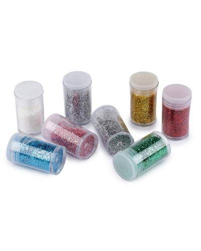 Súprava glitrov / trblietok v dózičkách 8 ks 4 g - 8 ks | Mimib