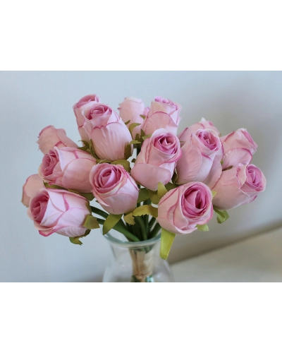 Umelá kytica ruže zväzok 16 ks - 1 zväzok | Mimib