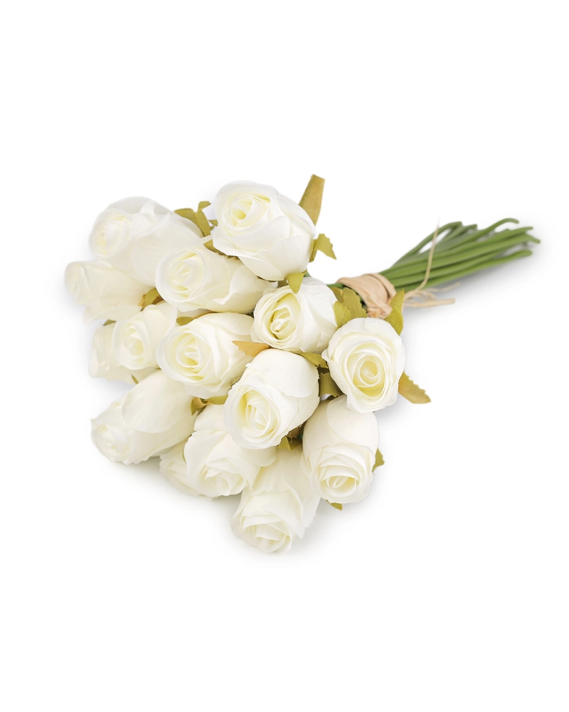 Umelá kytica ruže zväzok 16 ks - 1 zväzok | Mimib