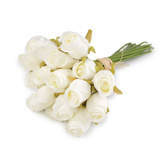Umelá kytica ruže zväzok 16 ks - 1 zväzok | Mimib