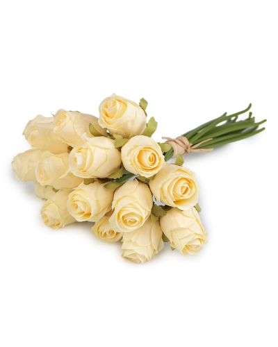 Umelá kytica ruže zväzok 16 ks - 1 zväzok | Mimib