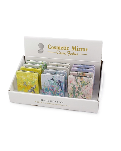 Kozmetické zrkadlo kvety - 1 ks | Mimib