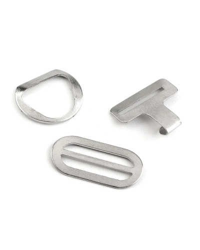 Zapínanie na motýlika oceľové, sada 3 páry - 1 kar. | Mimib