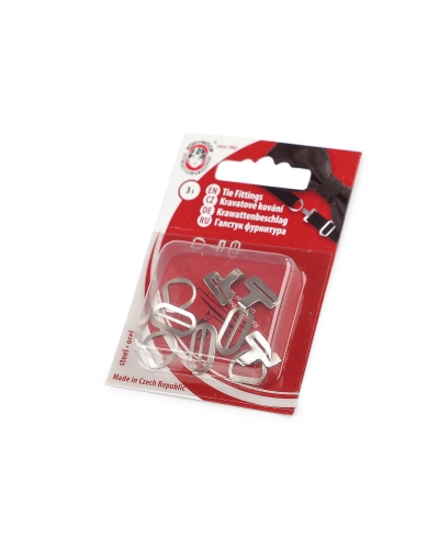 Zapínanie na motýlika oceľové, sada 3 páry - 1 kar. | Mimib