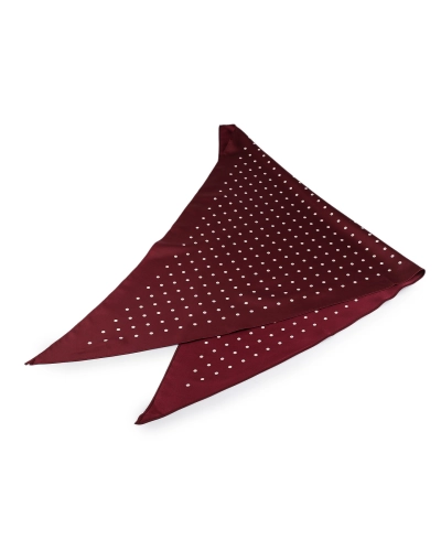 Saténová šatka trojuholníková bodka 65x135 cm - 1 ks | Mimib