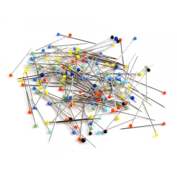 Napichovacie špendlíky so sklenenou hlavičkou