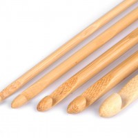 Bambusový háčik na hačkovanie veľ. 5; 6; 7; 8; 10 1ks