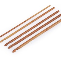Bambusový háčik na háčkovanie veľ. 3; 4; 4,5; 5; 5,51 - 1ks