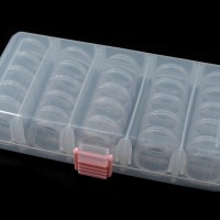 Plastový box / zásobník 9x19x3,5 cm na korálky 1ks