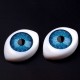 Plastové oči na nalepenie 12x17mm20 - 20ks