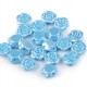 Plastové voskové koráliky / perly ružička s prievlakom Ø13 mm20 - 20ks