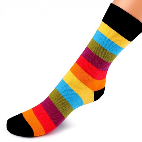 Bavlnené ponožky farebné Wola 1pár