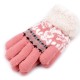 Detské pletené rukavice s kožúškom, norský vzor 1pár