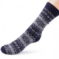 Pánske zimné ponožky nórsky vzor 1pár