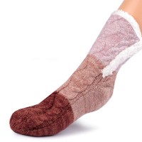 Ponožky zimné s kožúškom a protišmykom Emi Ross 1pár