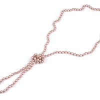 Perlový náhrdelník dlhý, retro 1ks