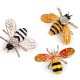 Brošňa s brúsenými kamienkami včela 1ks