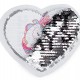 Aplikácia srdce s jednorožcom / Happy day s obojstrannými flitrami1 - 1ks