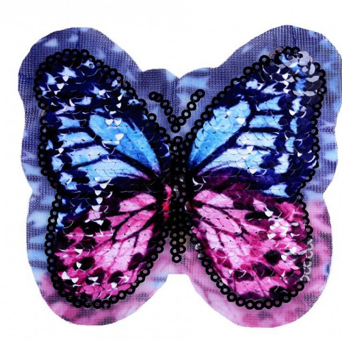 Aplikácia motýľ s obojstrannými flitrami1 - 1ks