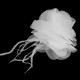 Šifónový kvet s perím na našitie a nalepenie Ø8-9 cm1 - 1ks