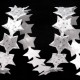 Saténový prámik šírka 14 mm hviezda s glitrami vianočný4.5 - 4.5m