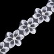 Prámik kvet s perlou na monofile šírka 35 mm 1m