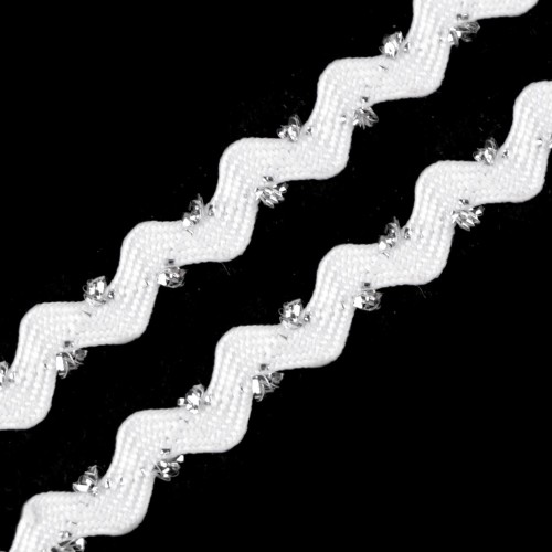 Hadovka - vlnovka s lurexom šírka 4 mm 25m