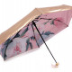 Dámsky mini skladací dáždnik metalický, vo vnútri zdobený 1ks