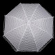 Svadobný čipkový vystreľovací dáždnik 1ks