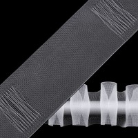 Záclonovka šírka 50 mm s pútkami na navlečenie na tyč, ceruzkové riasenie 50m