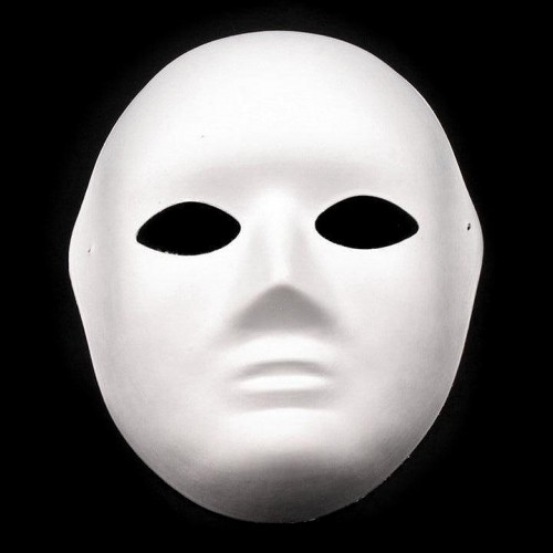Maska na tvár na domaľovanie 1ks