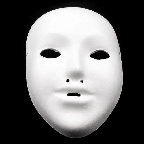 Maska na tvár detská k domaľovaniu 1ks