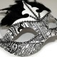 Karnevalová maska - škraboška k domaľovaniu 1ks