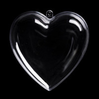 Plastová krabička srdce 10x10 cm dvojdielne 1ks