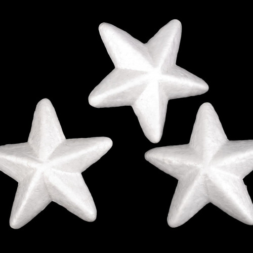 Hviezda 3D Ø8,5 cm polystyrén3 - 3ks