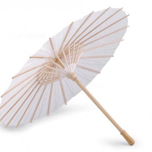 Dekorácia papierová dáždnik k domaľovaniu Ø38,5 cm 1ks